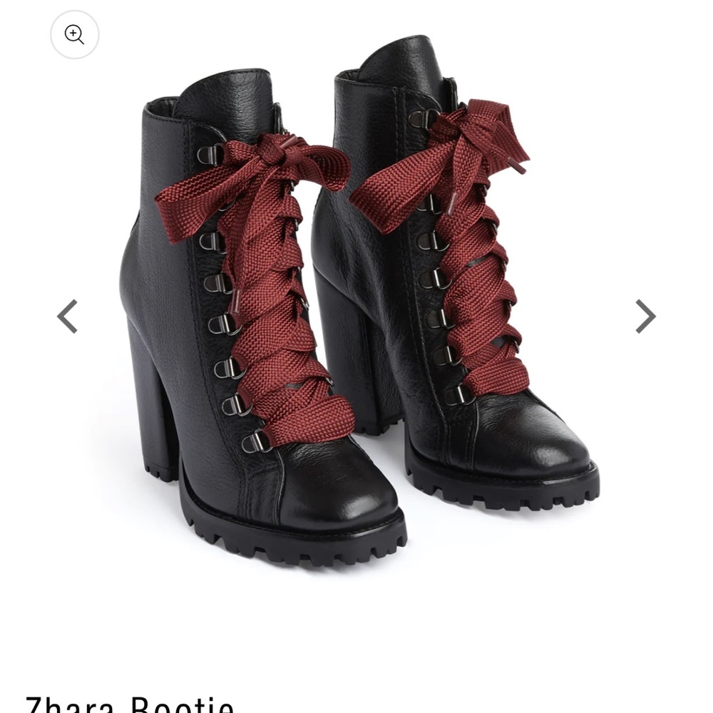 Schutz Zhara Bootie combat bootie red lace boot 9.5